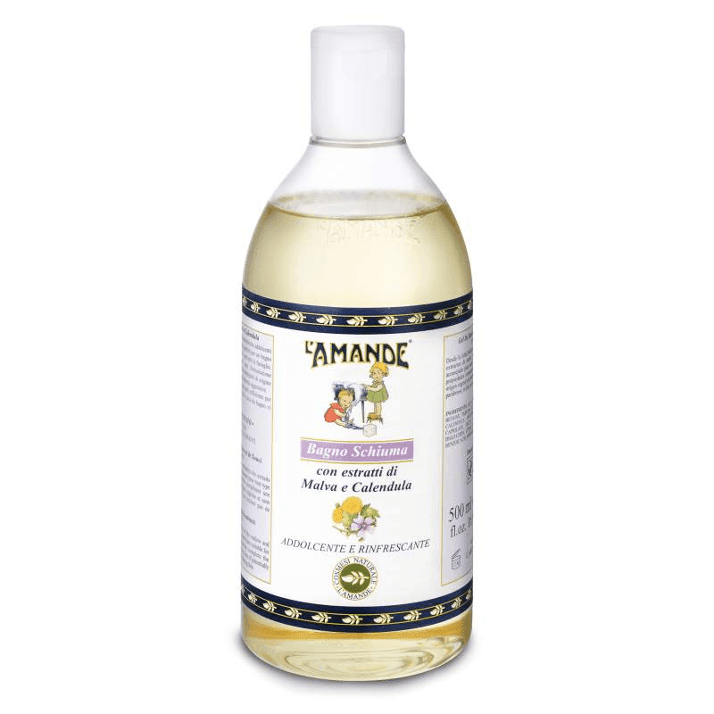 L'amande Bagno schiuma malva e calendula