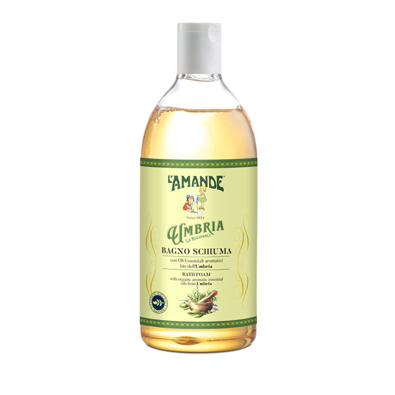 L'amande Bagno schiuma con Oli Essenziali aromatici Bio dell’Umbria