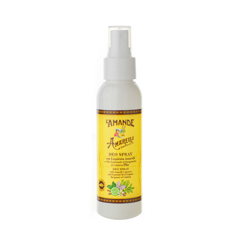 L'amande Deodorante spray con Liquirizia Amarelli e Olio Essenziale di Bergamotto di Calabria Bio 2025