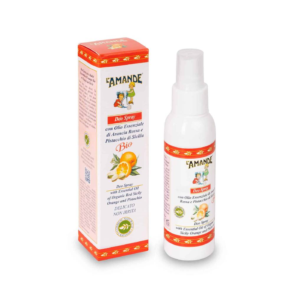 L'amande Deo Spray Arancia rossa e Pistacchio di Sicilia Promozione Limitata