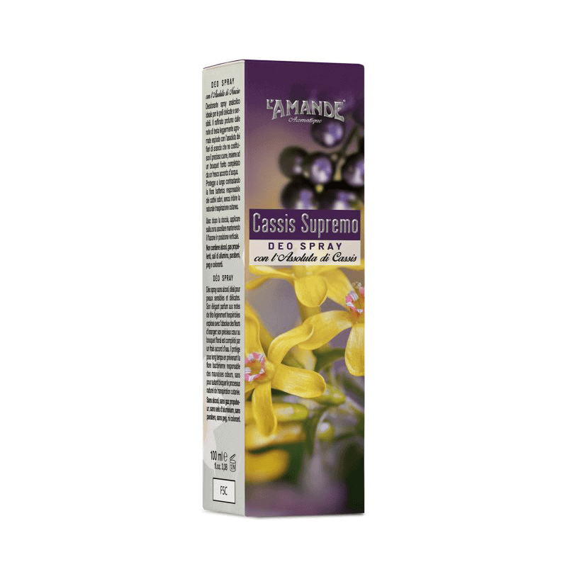 L'amande Deo spray Cassis supremo Novità