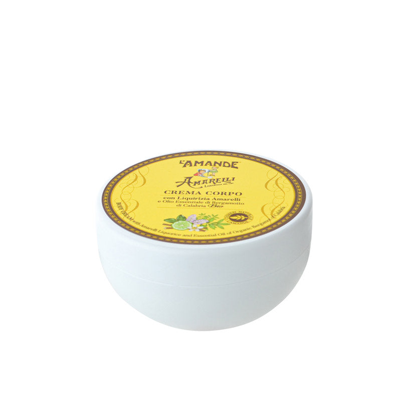 L'amande Crema corpo con Liquirizia Amarelli e Olio Essenziale di Bergamotto di Calabria Bio In Vendita