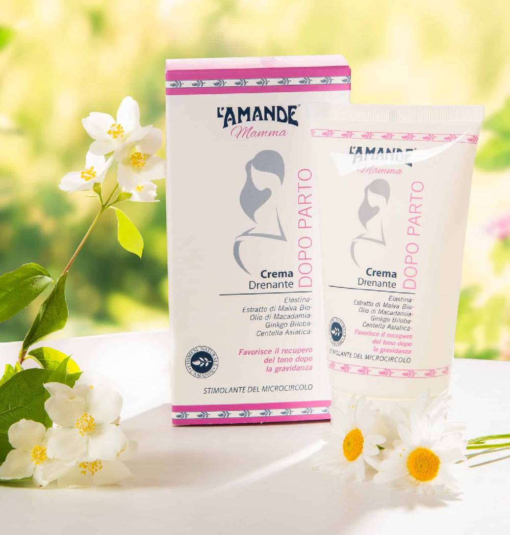 L'amande Crema drenante dopo parto Mamma Shopping Online