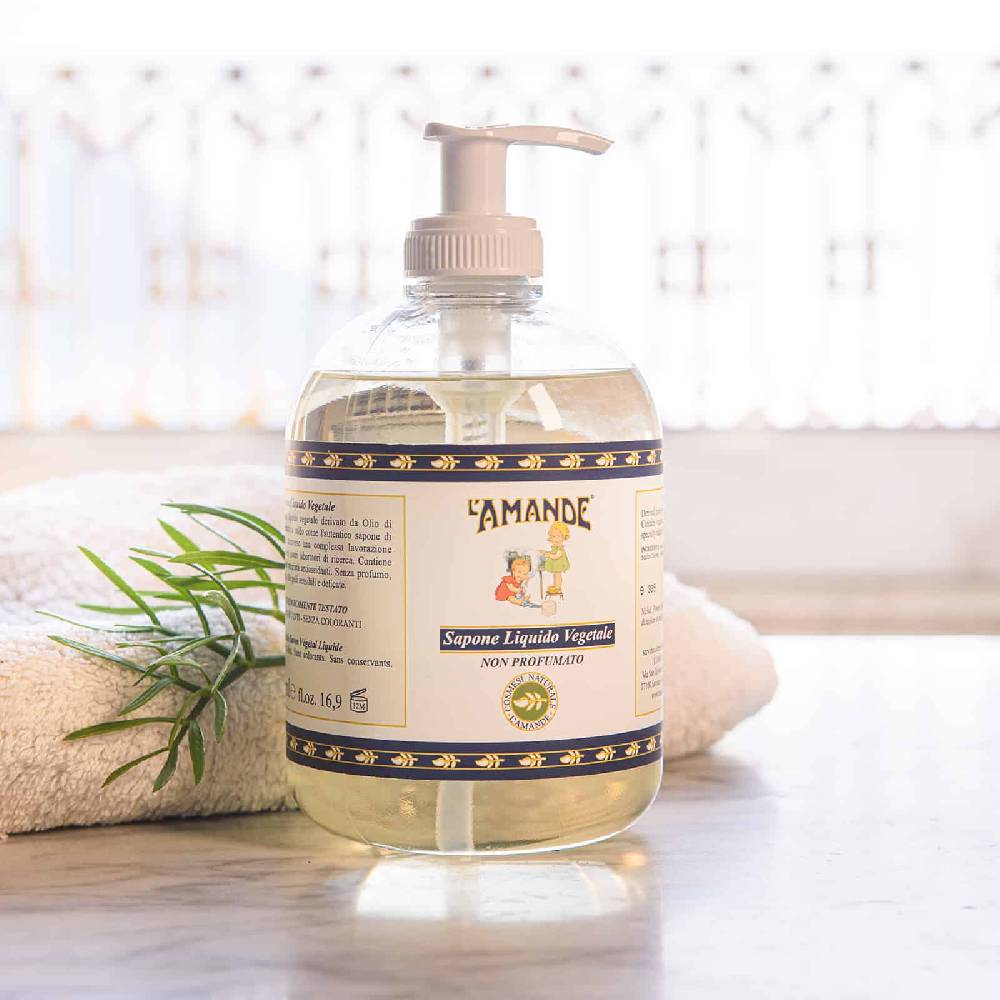 L'amande Sapone liquido vegetale non profumato Qualità Garantita