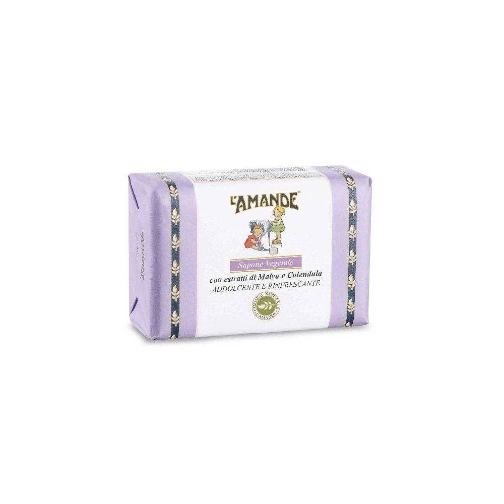 L'amande Sapone vegetale malva e calendula Consegna Veloce