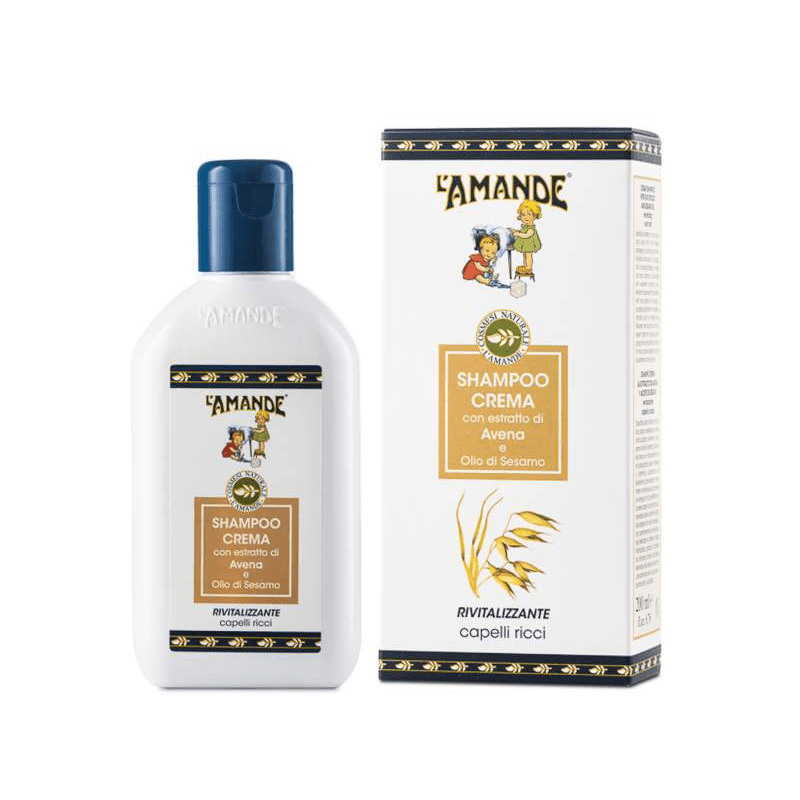 L'amande Shampoo crema per capelli ricci all'avena