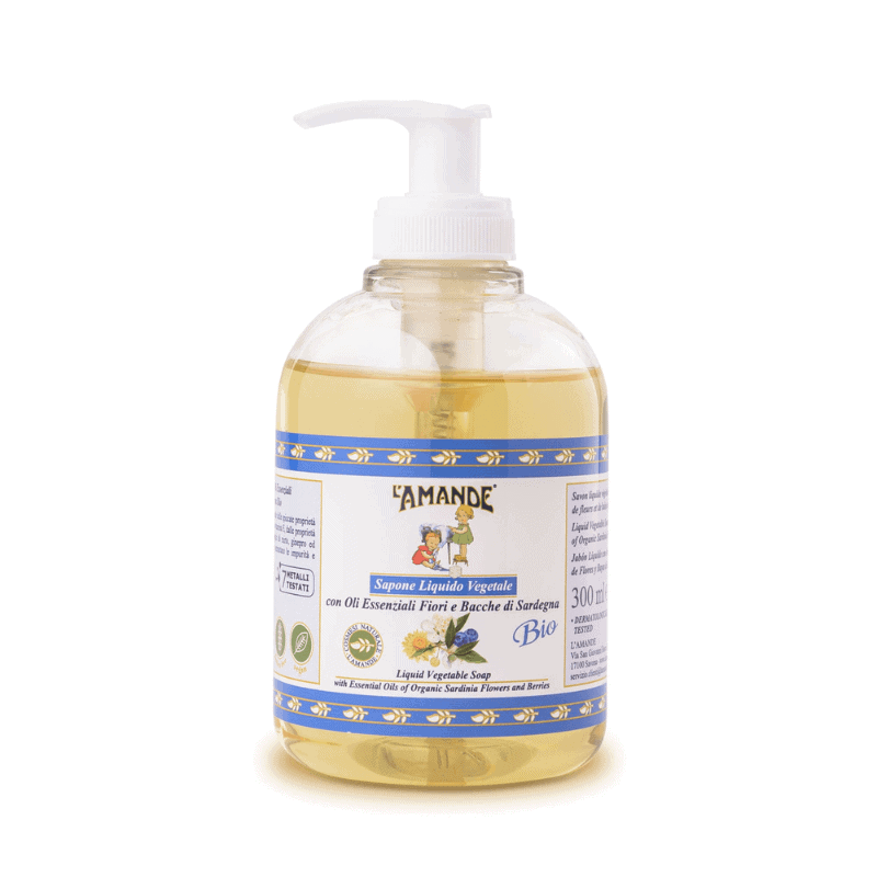 L'amande Sapone liquido Fiori e bacche di Sardegna Pezzi Unici