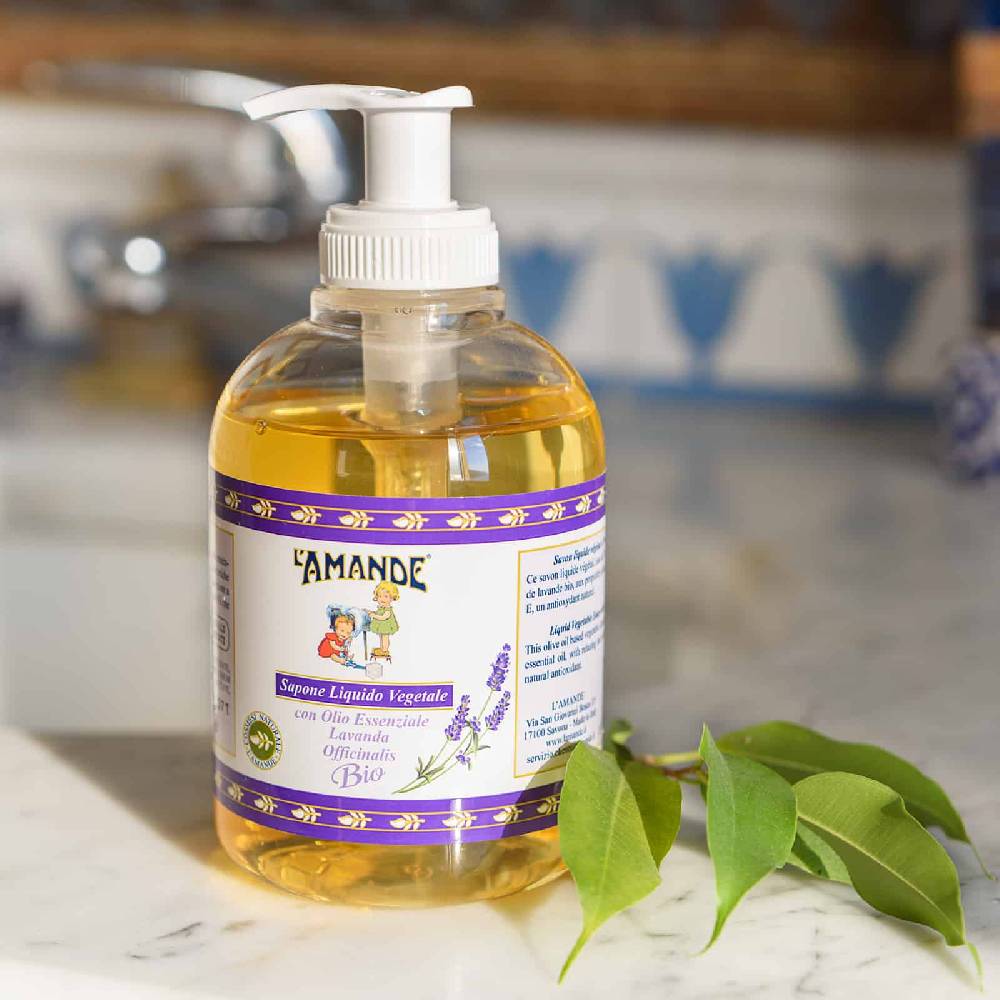 L'amande Sapone liquido Lavanda officinalis del Piemonte bio Qualità Garantita