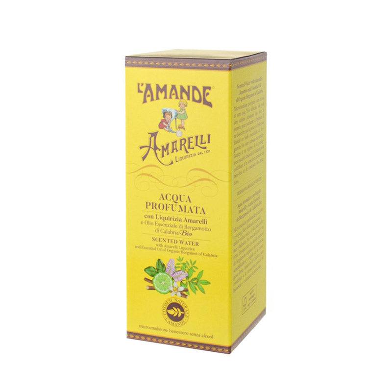 L'amande Acqua profumata con Liquirizia Amarelli e Olio Essenziale di Bergamotto di Calabria Bio Promozione Limitata