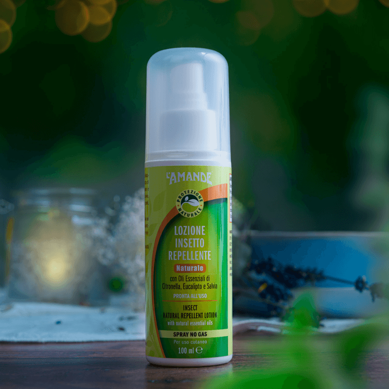L'amande Lozione insetto repellente naturale 6h Soddisfazione Garantita