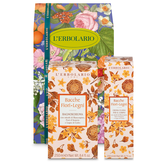 L'erbolario Confezione regalo Duo Corpo Bacche Fiori Legni