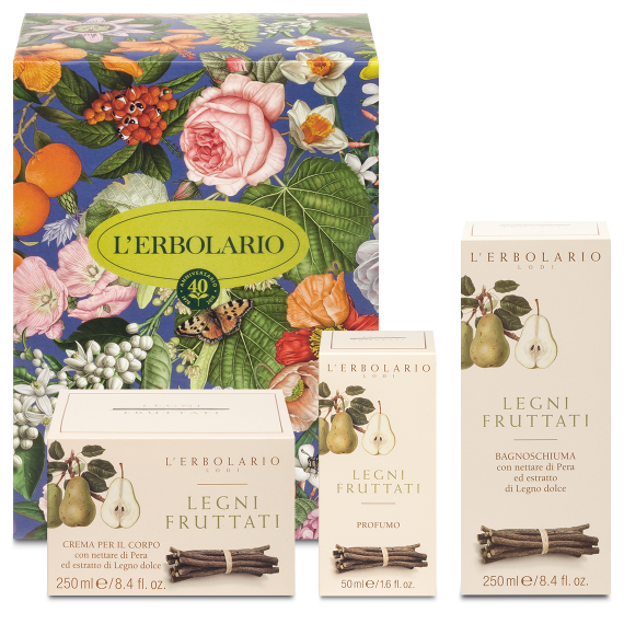 L'erbolario Confezione regalo Trio Profumo Legni Fruttati