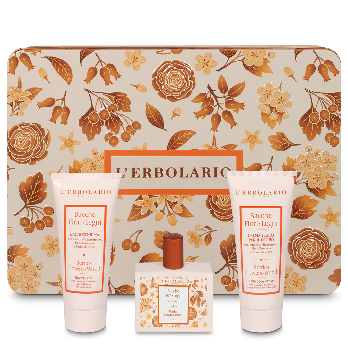 L'erbolario Segreti di Bellezza TRIO Bacche Fiori Legni Italy