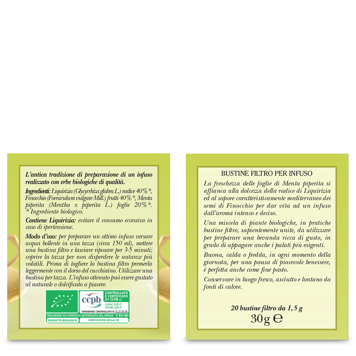 L'erbolario Infuso alla Menta e Liquirizia Vendita Economica
