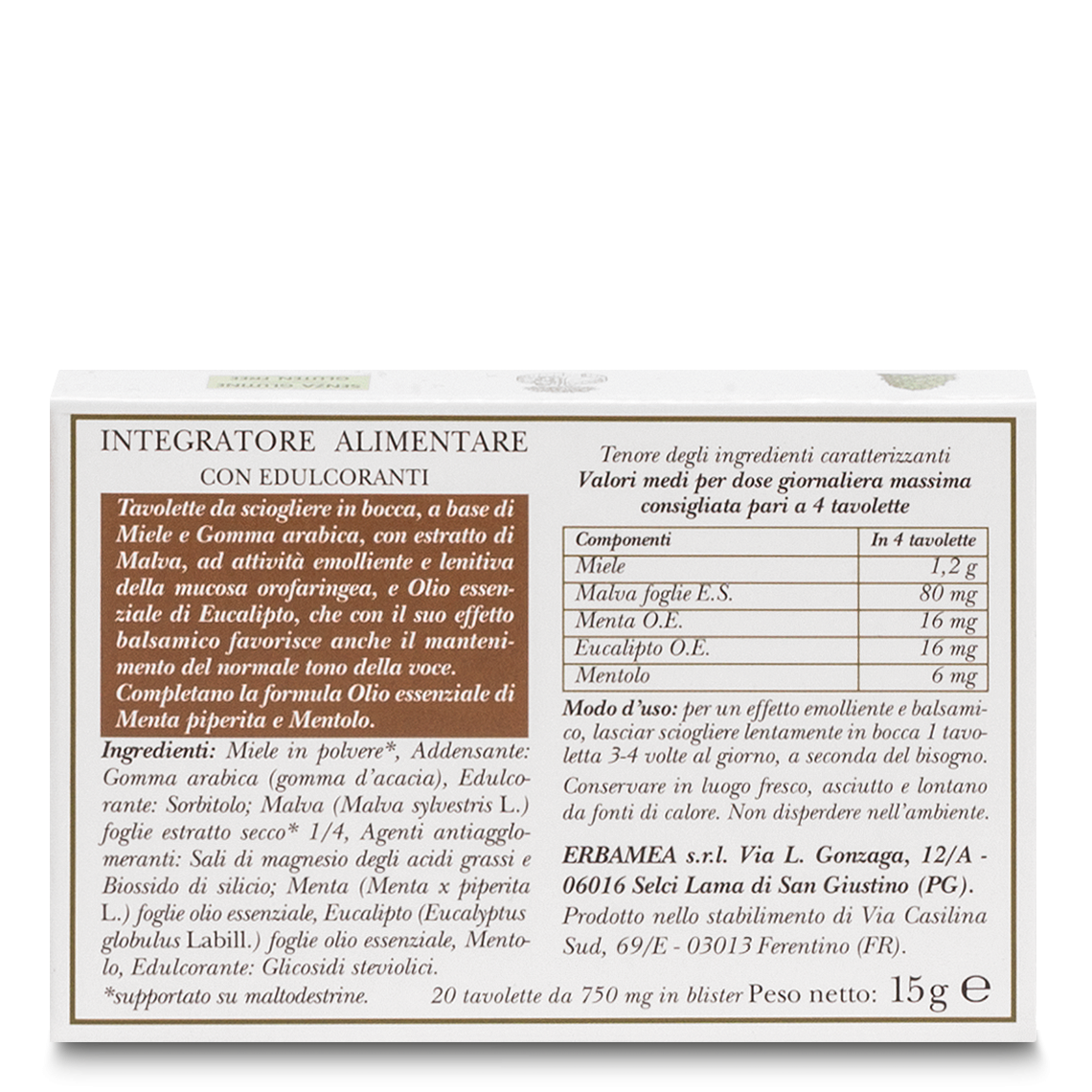 L'erbolario Tavolette Balsamiche Balsamia Shopping online