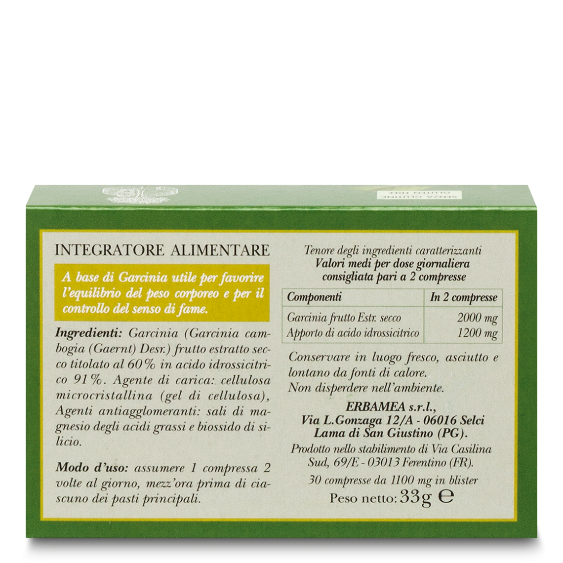 L'erbolario Integratore Garcinia Forte Comprane uno, ottenene uno gratis