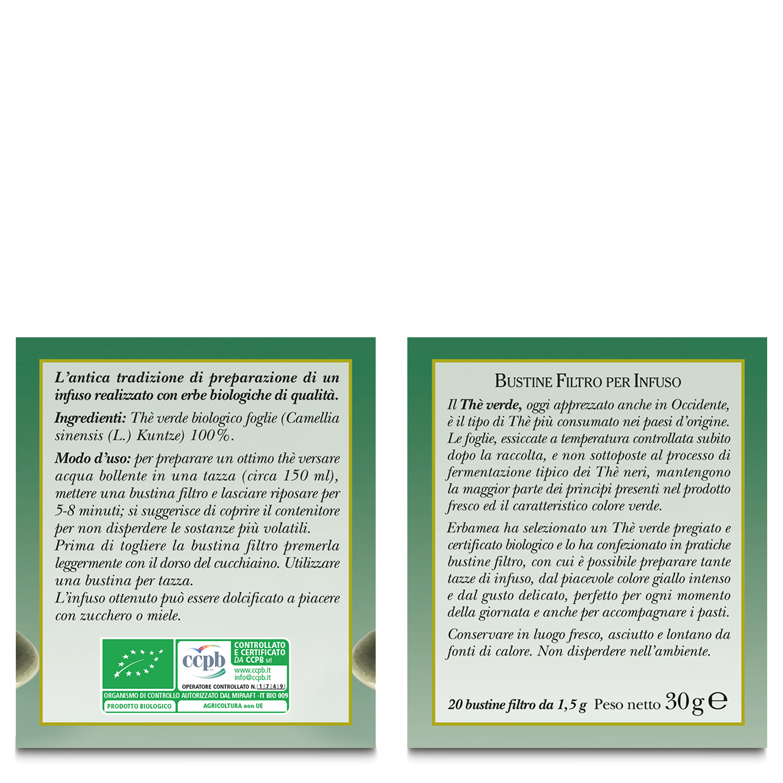 L'erbolario Infuso al Thè Verde Vendita
