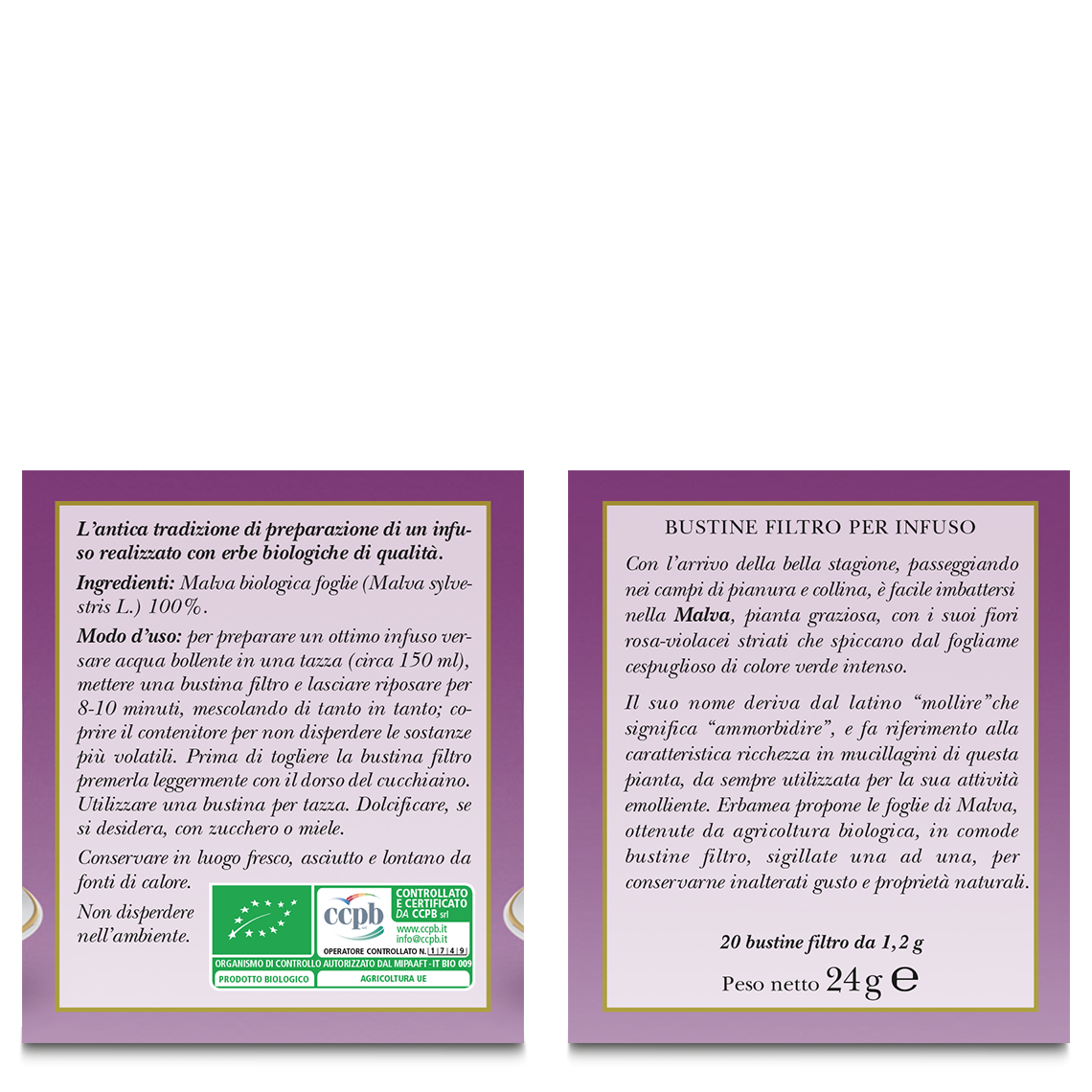 L'erbolario Infuso alla Malva Pezzi Unici