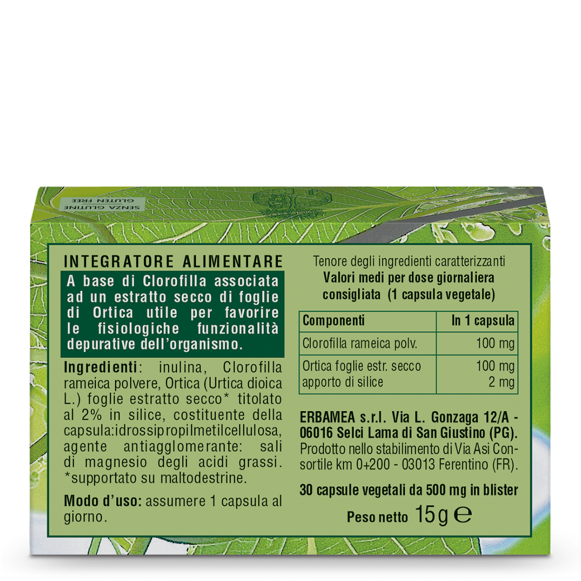 L'erbolario Integratore Clorofilla Saldi Di Fabbrica
