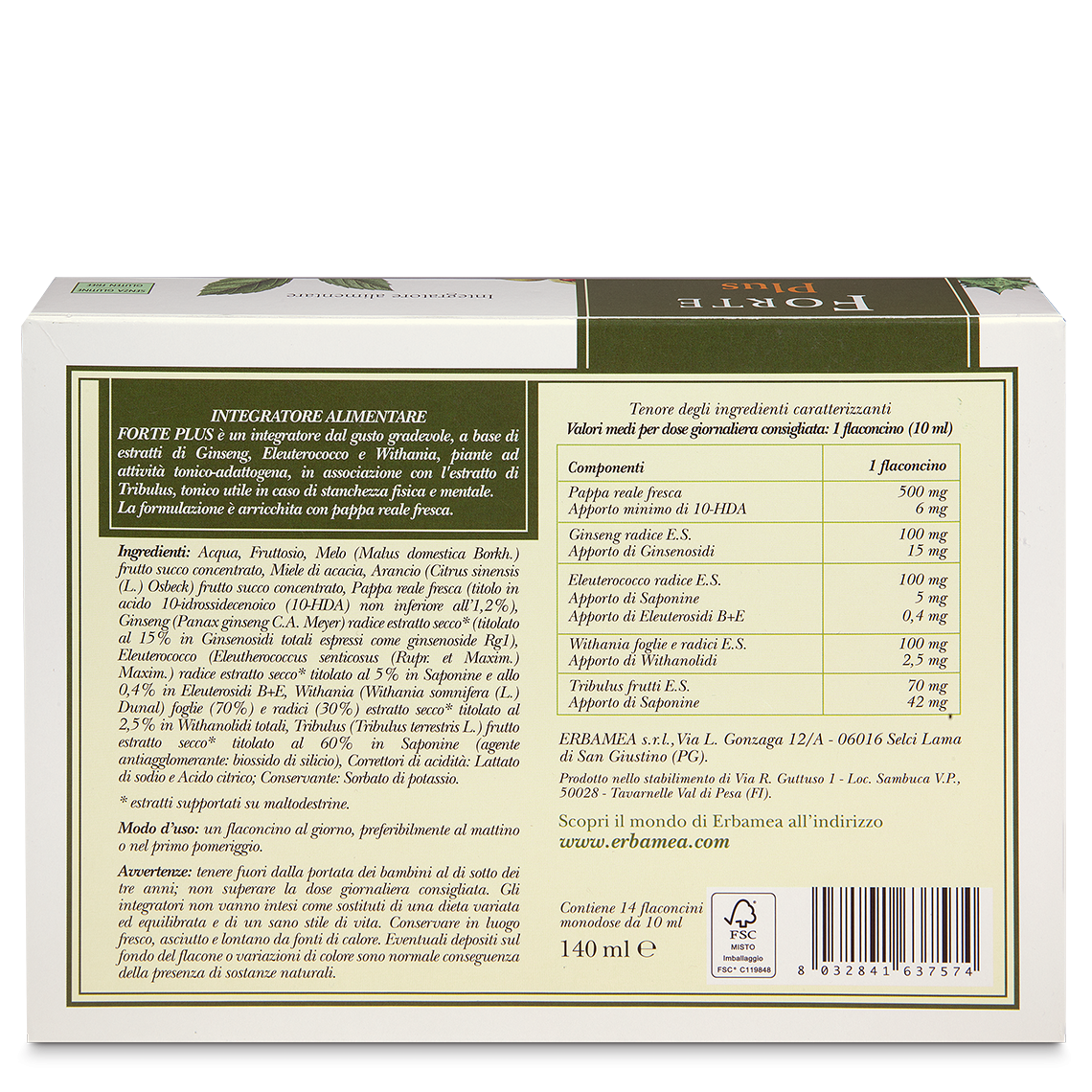 L'erbolario Integratore Forte Plus Smaltimento dello stoccaggio