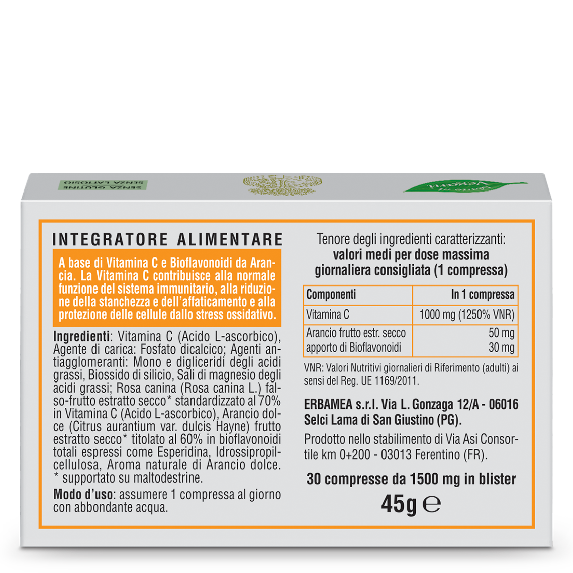 L'erbolario Integratore Vitamina C Bestseller