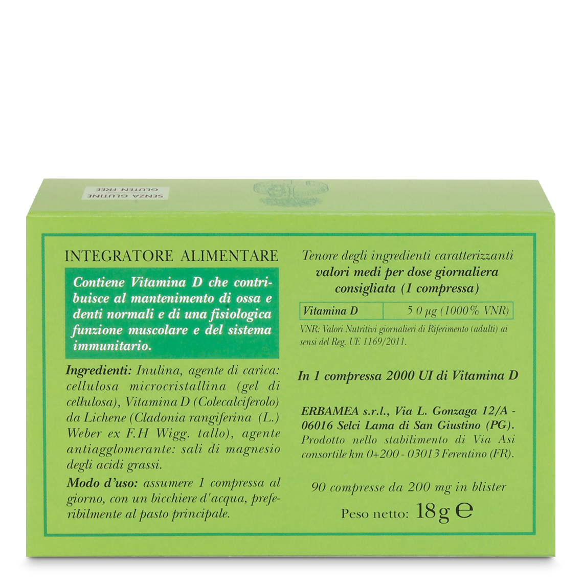L'erbolario Integratore Vitamina D3 da Lichene Liquidazione