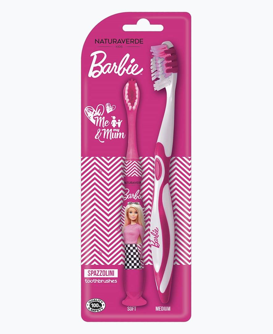 Naturaverde BARBIE SET SPAZZOLINI ME & MY MUM Nuovo