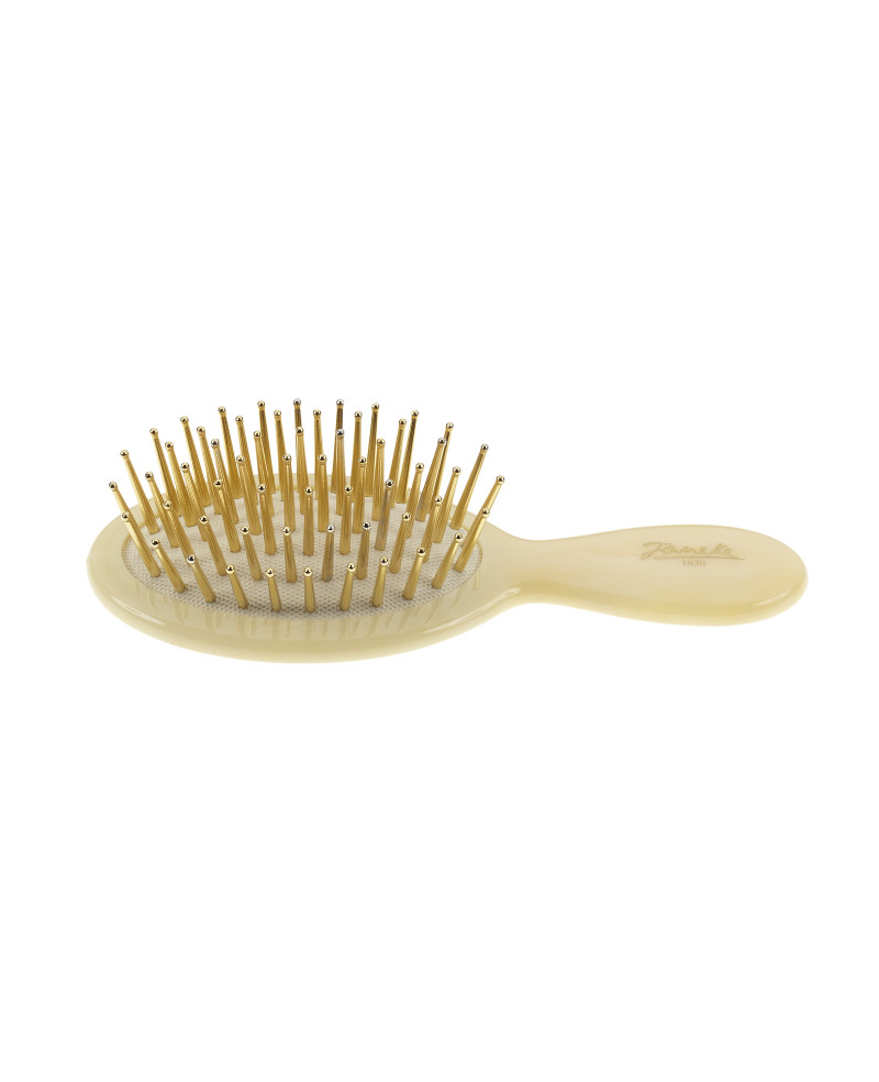 Janeke Spazzola piccola, imitazione corno, con picchi oro - cod. SP24G CRN Affare Del Giorno