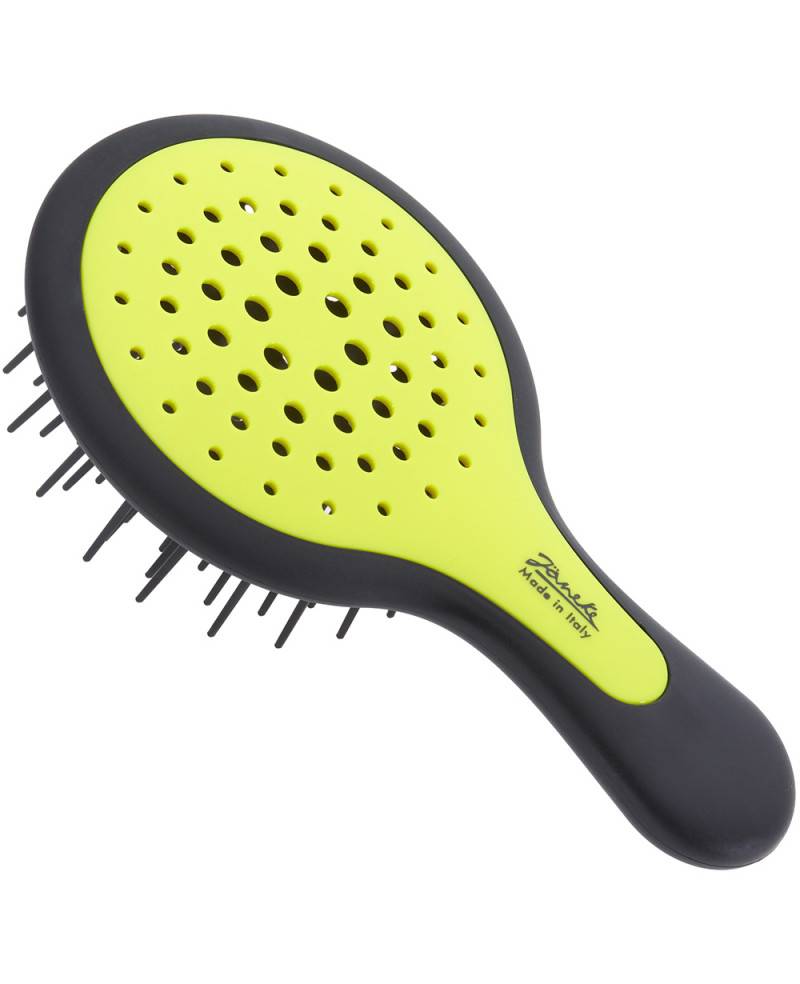 Janeke Mini Superbrush Giallo Fluo e manico Nero - 71SP220NER YFL