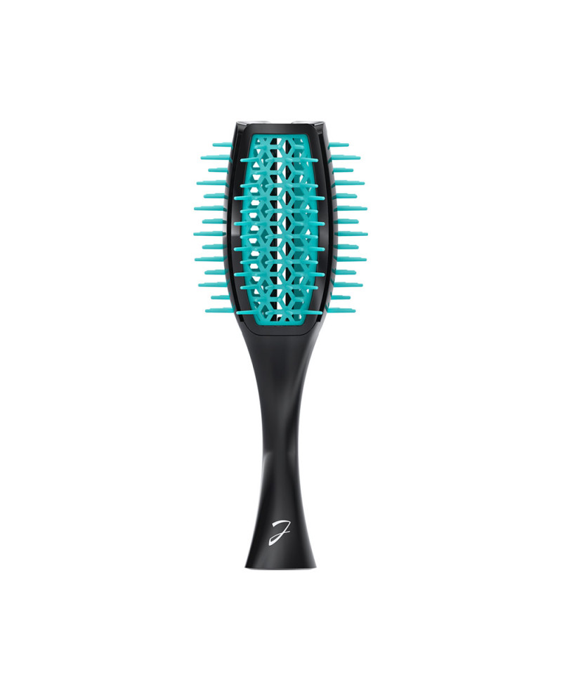 Janeke Spazzola Tulip ventilata, più volume nei capelli, bicolore nero e turchese – cod. SP503 NT In Vendita