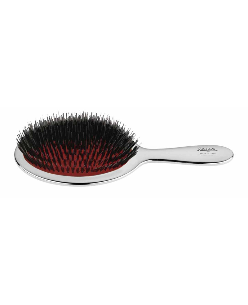 Janeke Spazzola con setole e rinforzo nylon, colorazione argento - cod. CRSP23M Nuovo
