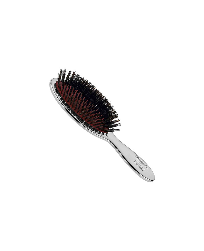 Janeke Spazzola piccola con setole, colore argento - cod. CRSP21SF