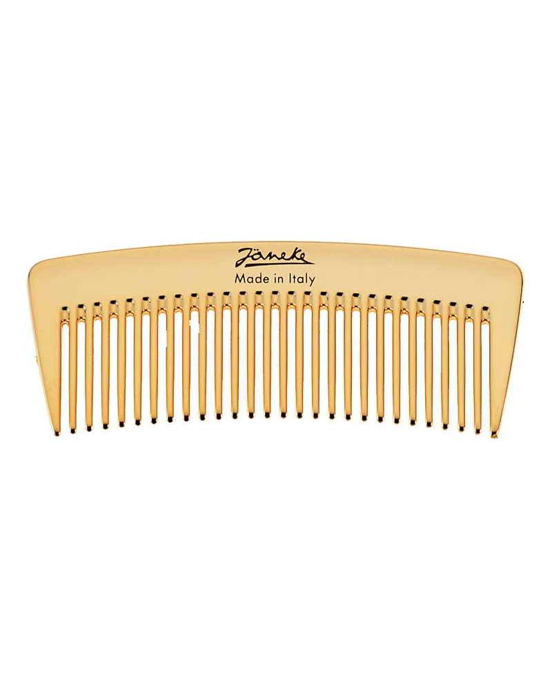 Janeke Pettine dorato rado acconciatore 12x4,5 cm - cod. AU855