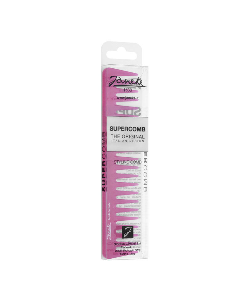 Janeke Pettine Supercomb per styling e spandi gel, 19 cm - Cod. 55871 Qualità