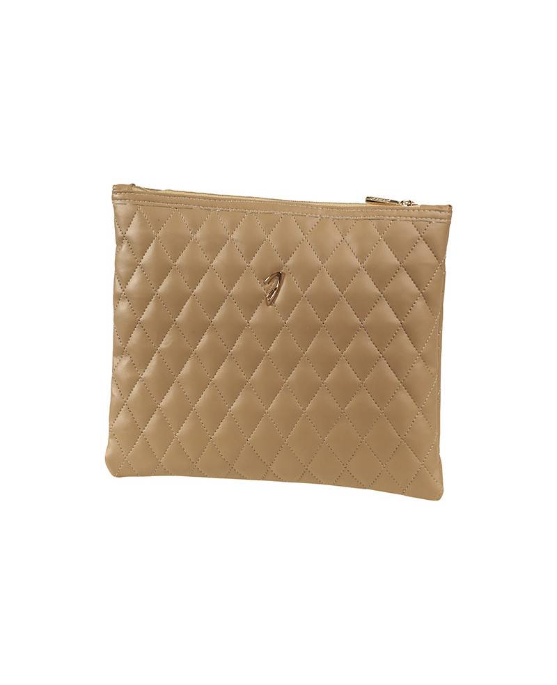Janeke Astuccio grande trapuntato cuoio - Cod. A6130VT CUO Italy