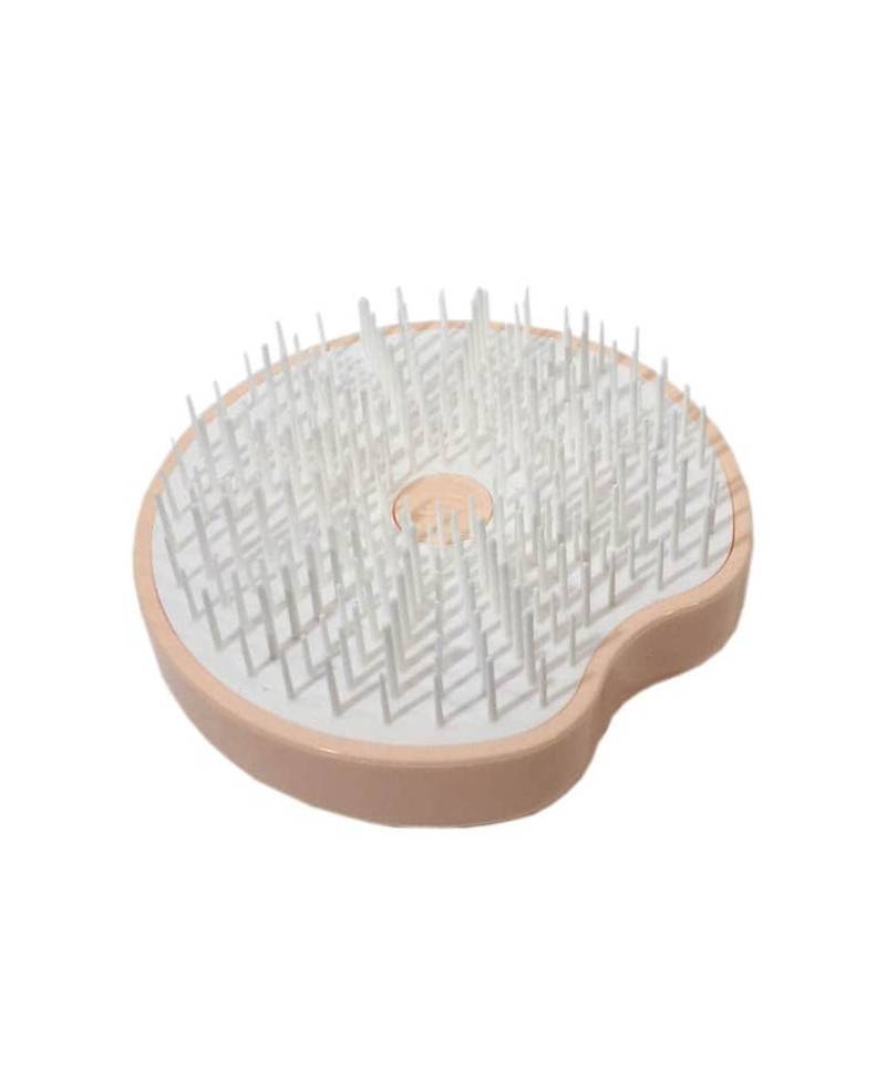 Janeke Spazzola Pomme Brush, compatta ed ergonomica con impugnatura palmare e specchio diametro 84, colore arancione - cod. 93SP228 ARA Convenienza
