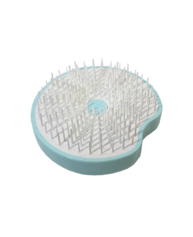 Janeke Spazzola Pomme Brush, compatta ed ergonomica con impugnatura palmare e specchio, diametro 84, colore turchese - cod. 93SP228 TSE Presa
