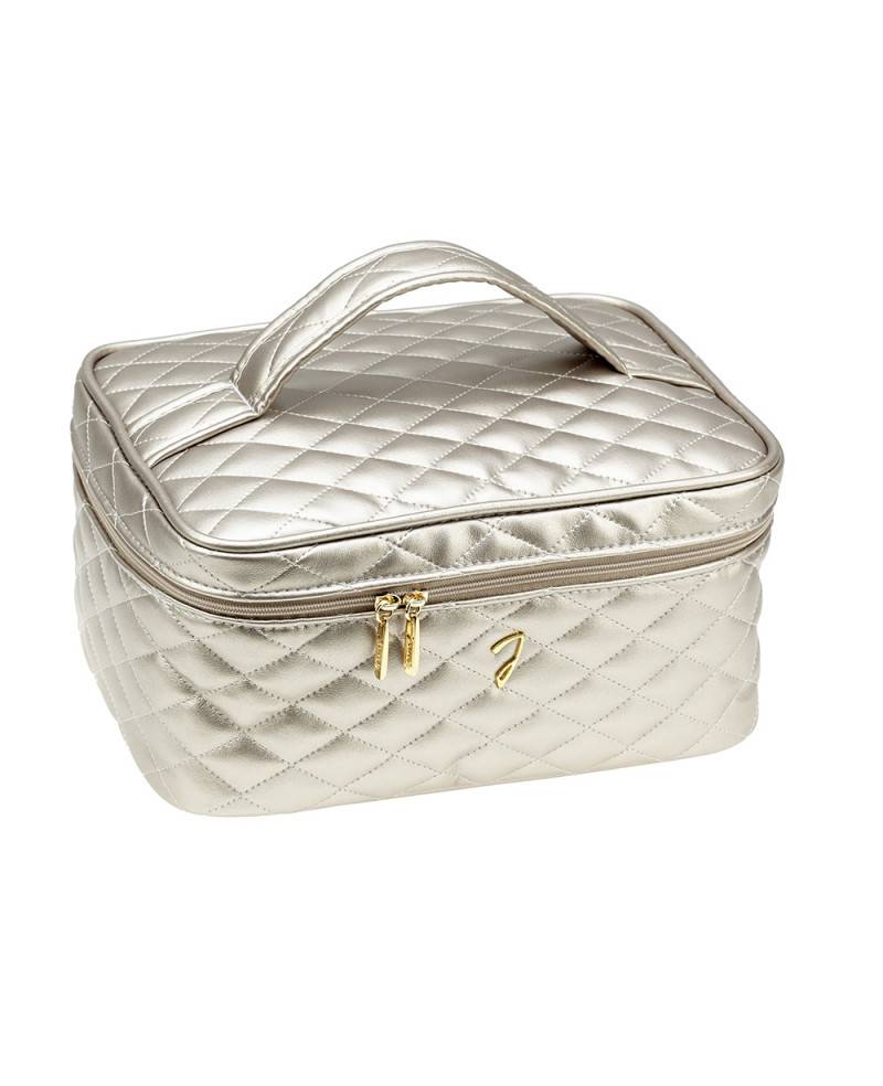 Janeke Beauty da viaggio trapuntato medio, bronzo - cod. A6152VT BRO In Saldo