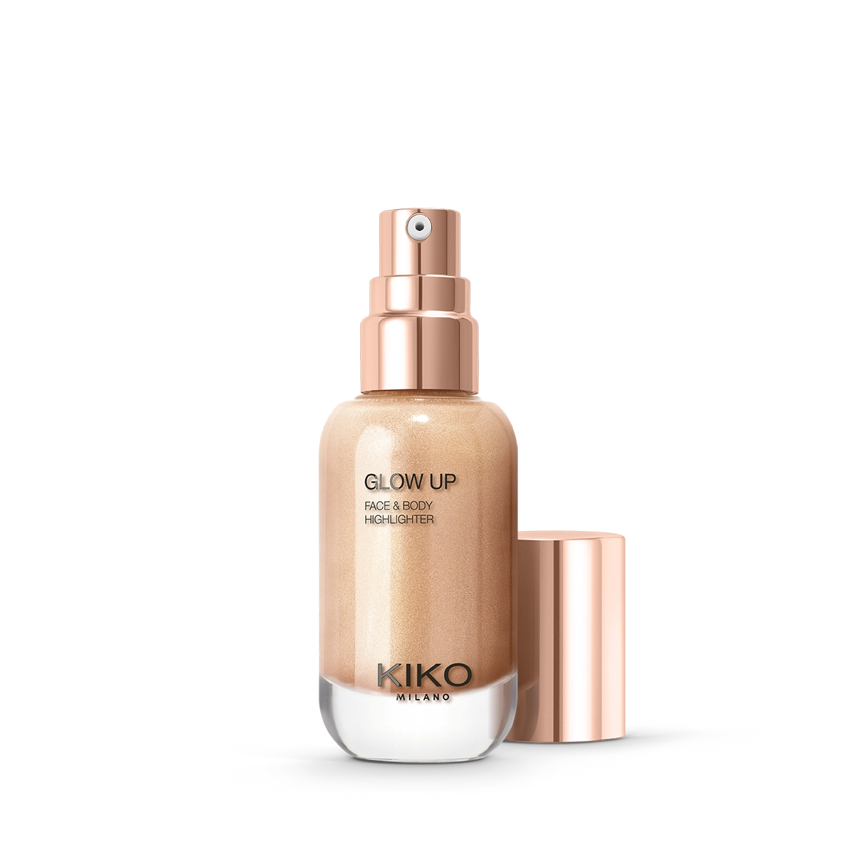Kiko Milano glow up face and body highlighter In Linea