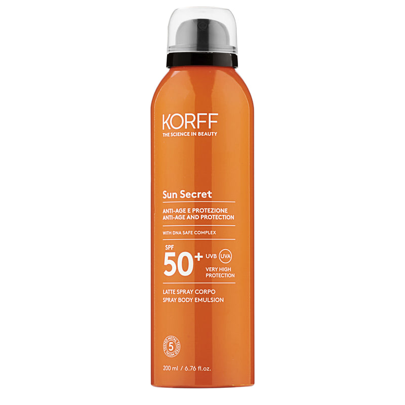 Korff Sun secret latte spray corpo spf50+