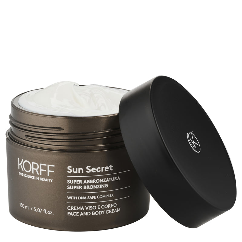 Korff Sun secret crema viso e corpo super abbronzatura Nuovo