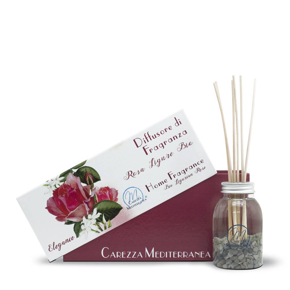 Pilogen Carezza Diffusore di Fragranza alla Rosa Ligure 180ml - Carezza Mediterranea Negozio