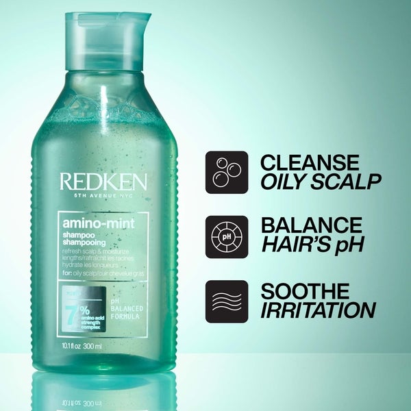 Redken Redken Amino Mint Scalp Cleansing for Greasy Hair Shampoo and All Soft Hydrating Care Conditioner Bundle 2025