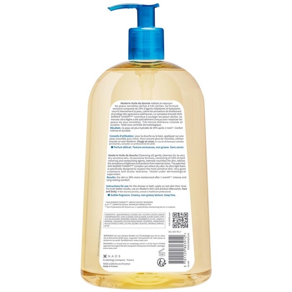 Bioderma Bioderma Atoderm Huile de douche olio detergente contro le irritazioniPelle da secca sensibile ad atopica Vendita Calda