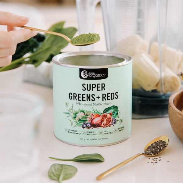 Nutra Organics Nutra Organics Super Greens and Reds 300g Vendita Calda
