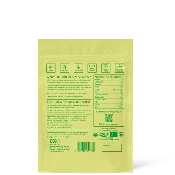 DIRTEA DIRTEA Matcha Super Blend 180g Saldi Di Fabbrica