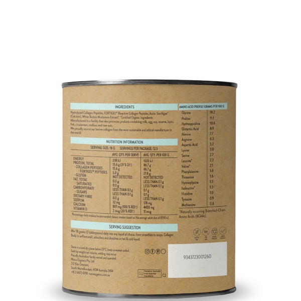 Nutra Organics Nutra Organics Collagen Body - Unflavoured 225g Ultimi tre giorni
