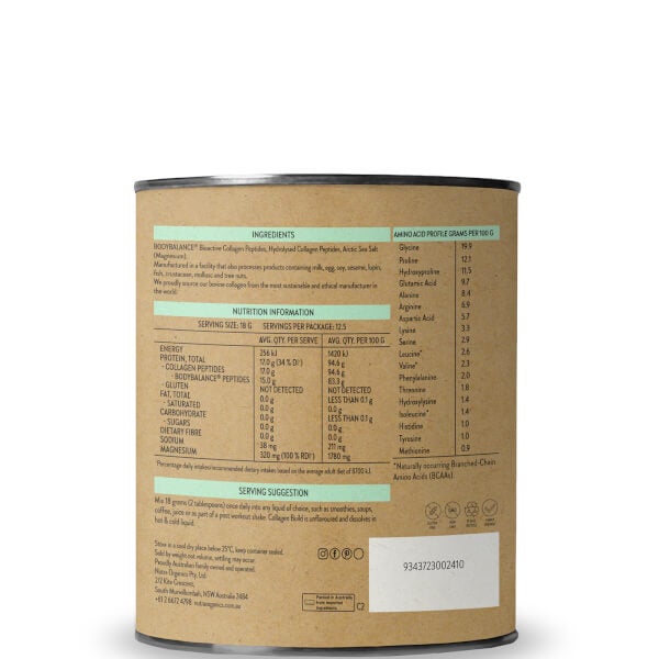 Nutra Organics Nutra Organics Collagen Build - Unflavoured 225g Sostegno trimestrale