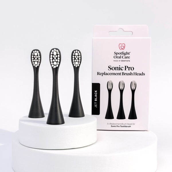 Spotlight Oral Care Spotlight Oral Care Sonic Pro Jet Black Replacement Heads Sconto di tempo limitato