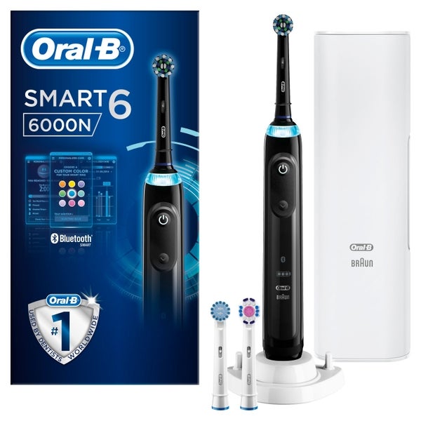 Oral-B Oral B Smart 6 - 6000N - Black Electric Toothbrush Designed by Braun Offerta Pasqua